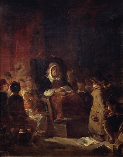 De Schooljuffrouw door Nicolas Toussaint Charlet