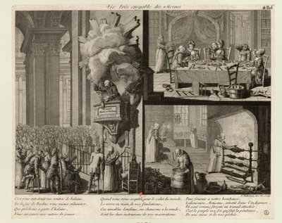 Vie très croyable des Moines, ca. 1789 door Nicolas Walkcheim