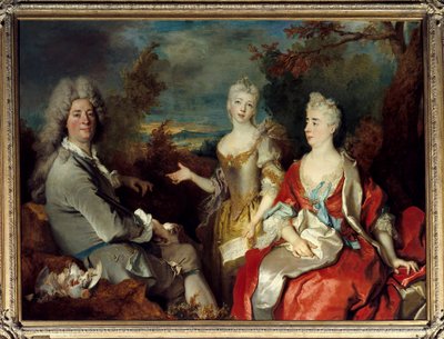 Familieportret voorheen bekend als portret van de schilder, zijn vrouw en dochter door Nicolas de Largillière