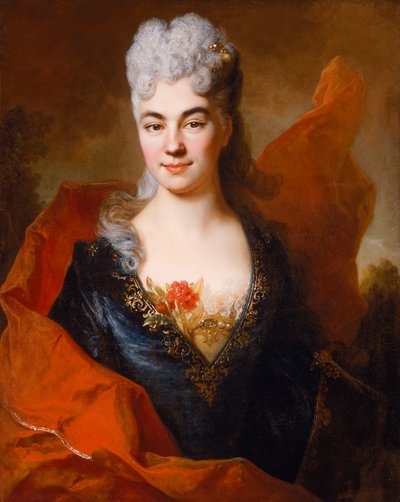 Portret van Brigitte Ansart, c.1704 door Nicolas de Largillière