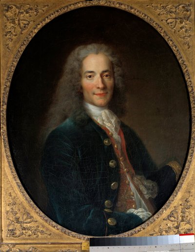 Portret van Francois Marie Arouet genaamd Voltaire (1694-1778) op 24-jarige leeftijd door Nicolas de Largillière