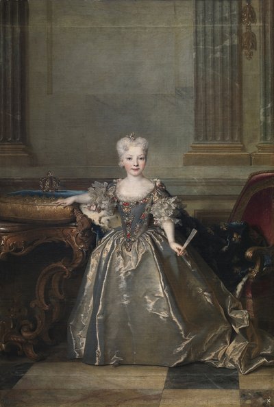 Infanta Mariana Victoria van Spanje door Nicolas de Largillière