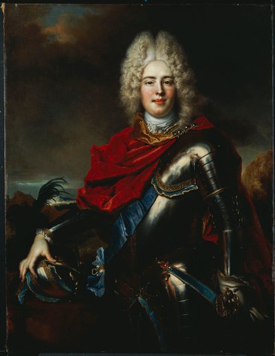 Portret van Frederik Augustus II van Saksen door Nicolas de Largillière