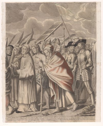 Triomftocht van Christus met figuren uit het Oude en Nieuwe Testament door Nicolas de Larmessin (I)