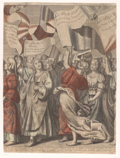 Triomftocht van Christus met figuren uit het Oude en Nieuwe Testament (derde deel) door Nicolas de Larmessin (I)