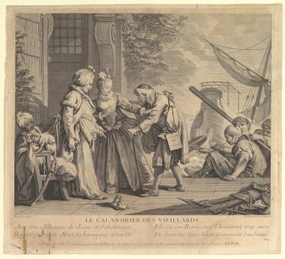 Le Calandrier des Vieillards door Nicolas de Larmessin