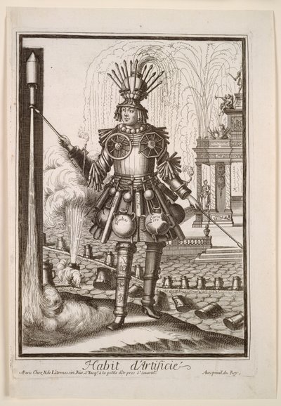 Fantasie Kostuums: Kostuum van de Vuurwerkmaker door Nicolas de Larmessin II