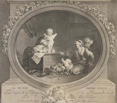 Le Petit Predicateur, 18e eeuw door Nicolas de Launay