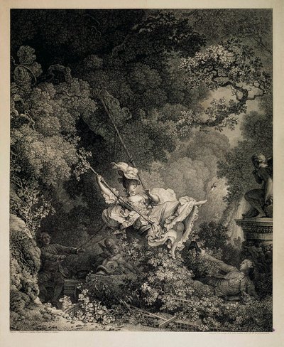 De gelukkige kansen van een schommel, 1782 door Nicolas de Launay