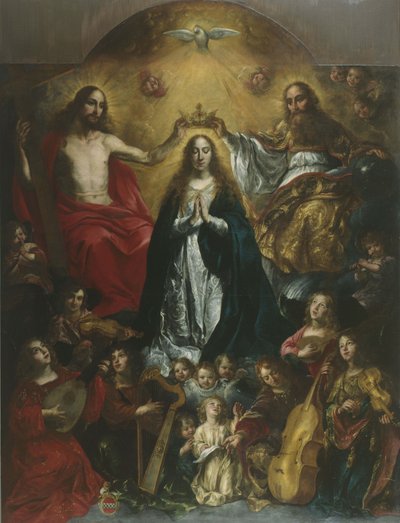 The krowning of Maria door Nicolas de Liemaker