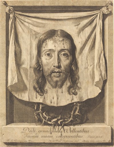De sluier van Sint Veronica door Nicolas de Plattemontagne after Philippe