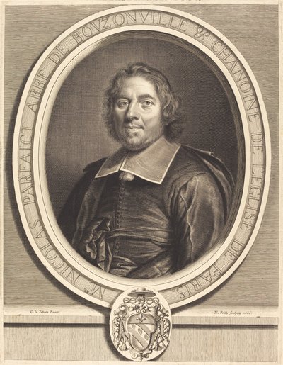 Nicolas Parfait door Nicolas de Poilly after Claude Lefebvre