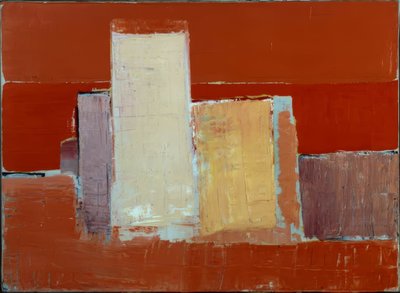 Rood landschap door Nicolas de Staël