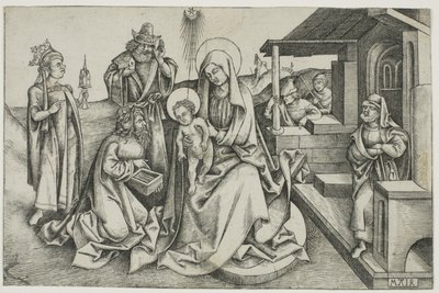 Aanbidding der wijzen door Nicolaus Alexander Mair von Landshut