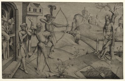 De Zonen van de Koning Schieten op het Lichaam van hun Dode Vader door Nicolaus Alexander Mair von Landshut