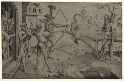 De Zonen van de Koning Schieten op het Lichaam van hun Dode Vader door Nicolaus Alexander Mair von Landshut
