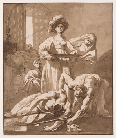 Salome met het Hoofd van Johannes de Doper door Nicolaus Knüpfer