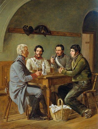 Oostenrijkse veteranen door Nicolaus Moreau