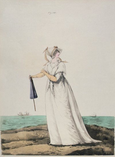 Ochtendkleding aan zee uit de 