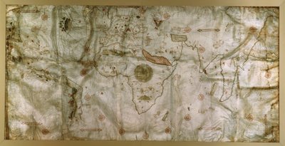 Planisfeer door Nicolas de Caverio door Nicolay de Caveri
