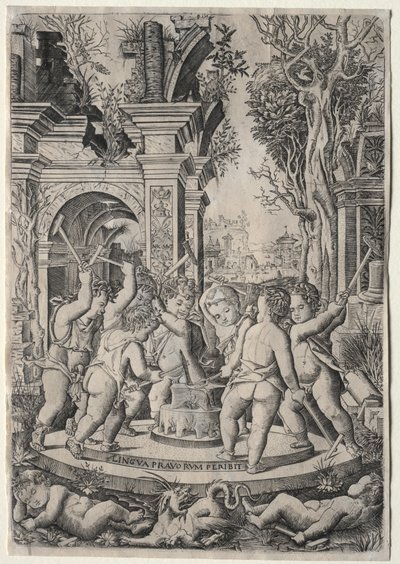 Het lot van de boze tong door Nicoletto da Modena