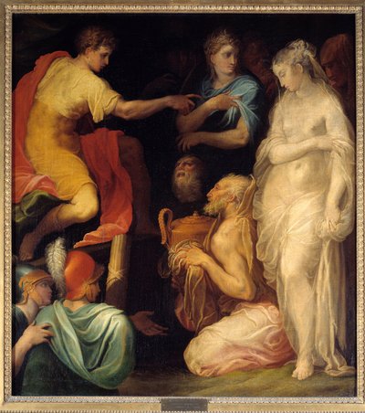 De continentie van Scipio na zijn overwinning in de Punische Oorlog door Nicolo dell Abate