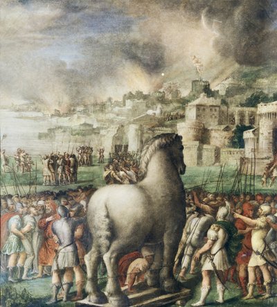 Trojaans paard door Nicolò dell