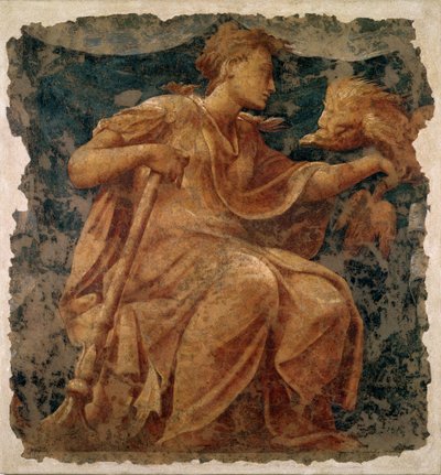 Hoop, een van de drie Theologische Deugden door Nicolo dell and Fontana, Alberto Abate