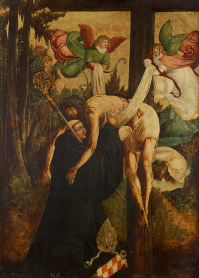 Visioen van de heilige Bernardus door Niederösterreichischer Maler (Umkreis Meister von Pulkau)