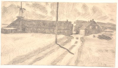 Boerderij Vester Paabjerg door Niels Jakob Jakobsen Bjerre