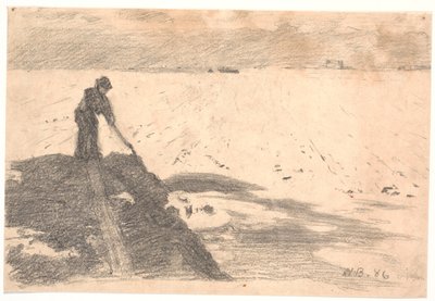 De mesthoop wordt geëgaliseerd (door de broer van de kunstenaar) door Niels Jakob Jakobsen Bjerre