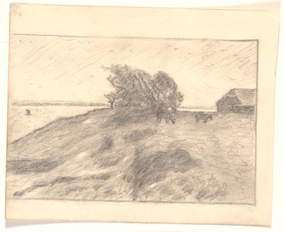 Uitzicht bij Vejbjerggaard met Venø door Niels Jakob Jakobsen Bjerre