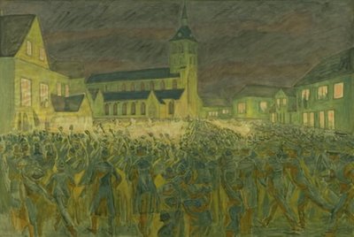 Fakkeloptocht 1867 voor H.C. Andersen in Odense door Niels Larsen Stevns