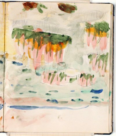 Landschapsstudie door Niels Larsen Stevns