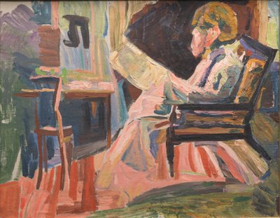 Lezende figuur door Niels Larsen Stevns