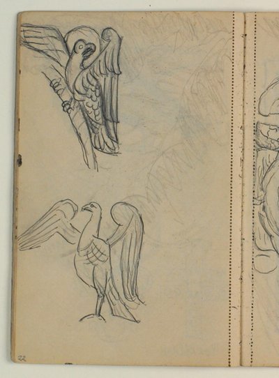 Studies van Vogels, vermoedelijk naar Voorbeeld door Niels Larsen Stevns