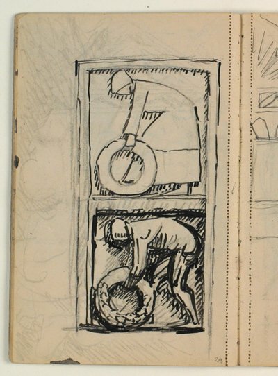 Ontwerp voor het Grafmonument van Poul S. Christiansen door Niels Larsen Stevns