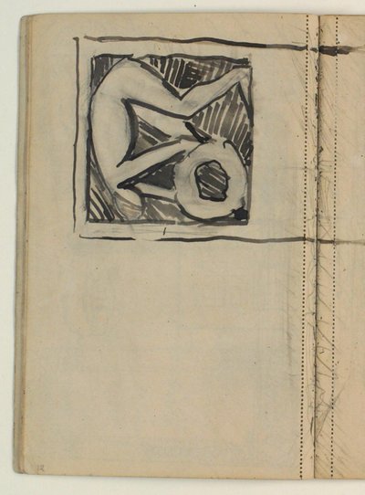 Ontwerp voor het Grafmonument van Poul S. Christiansen door Niels Larsen Stevns