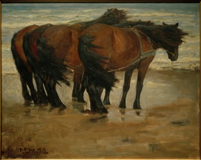 Vier paarden. Kandestederne door Niels Pedersen Mols