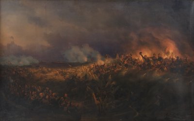 De storm op Frederiksstad op 4 oktober 1850 door Niels Simonsen