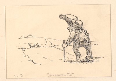 Illustratie voor "De dikke kat" door Niels Skovgaard