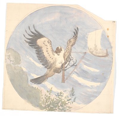 Odysseus vaart langs het eiland van de Sirenen door Niels Skovgaard