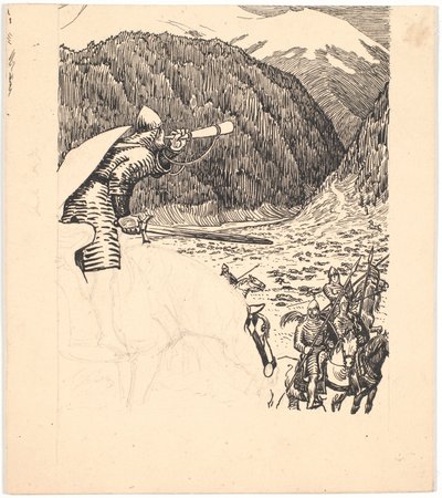 Roland blaast op de hoorn door Niels Skovgaard
