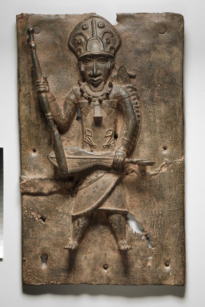 Plaquette, mogelijk 1500s-1600s (brons). door Nigerian Nigerian