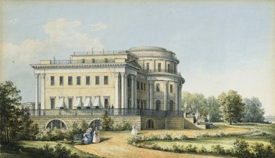 Het Jelaginpaleis in Sint-Petersburg, 1839 door Nikanor Grigoryevich Chernetsov