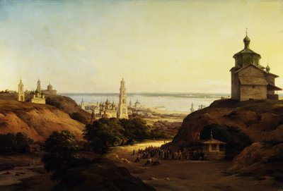 Uitzicht op Yuryev-Povolzhsky, 1851 door Nikanor Grigoryevich Chernetsov