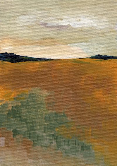 Goudkleurig abstract veld door Nikita Jariwala