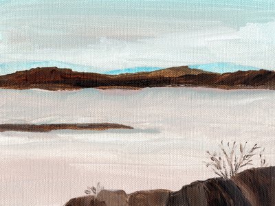 Misty Mountain Lake door Nikita Jariwala