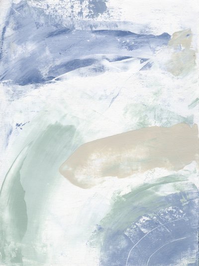 Rustgevend abstracte kusttaferel door Nikita Jariwala