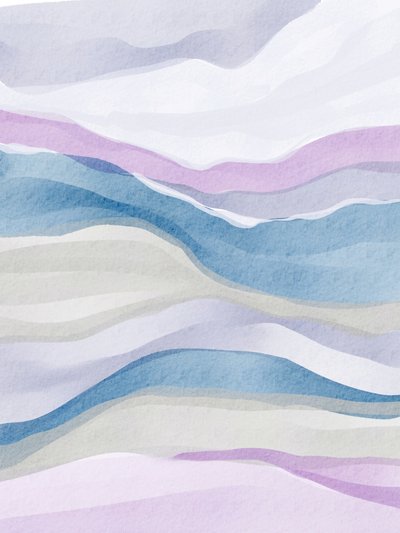Rustige abstracte aquarel door Nikita Jariwala